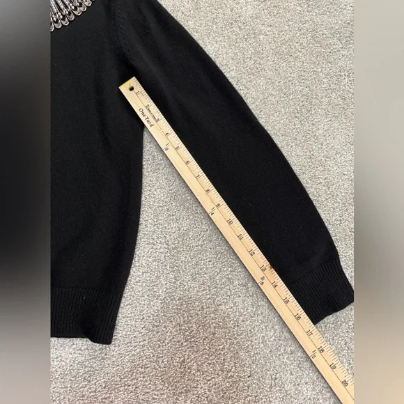 Michael Kors Collection - Stunning Beaded Chainlink Cashmere Sweater - size XS - Picture 6 of 12